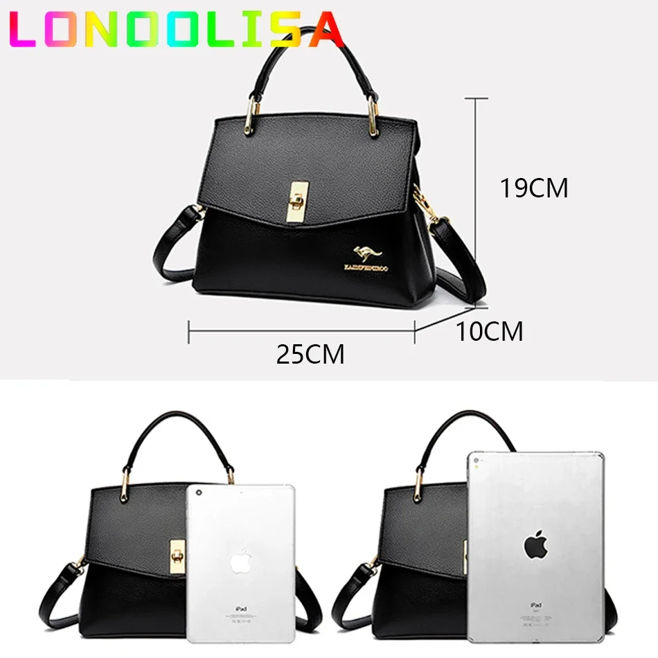 Women\'s Bag 2024 Brand Design Fashion Shoulder Messenger Bags Luxury Soft Leather Crossbody Sac High Quality Handbags and Purses