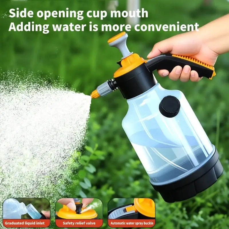 

Transparents Pressure Sprayer For Efficient Garden Watering And Car Washing With Ergonomic Handle Y5GB