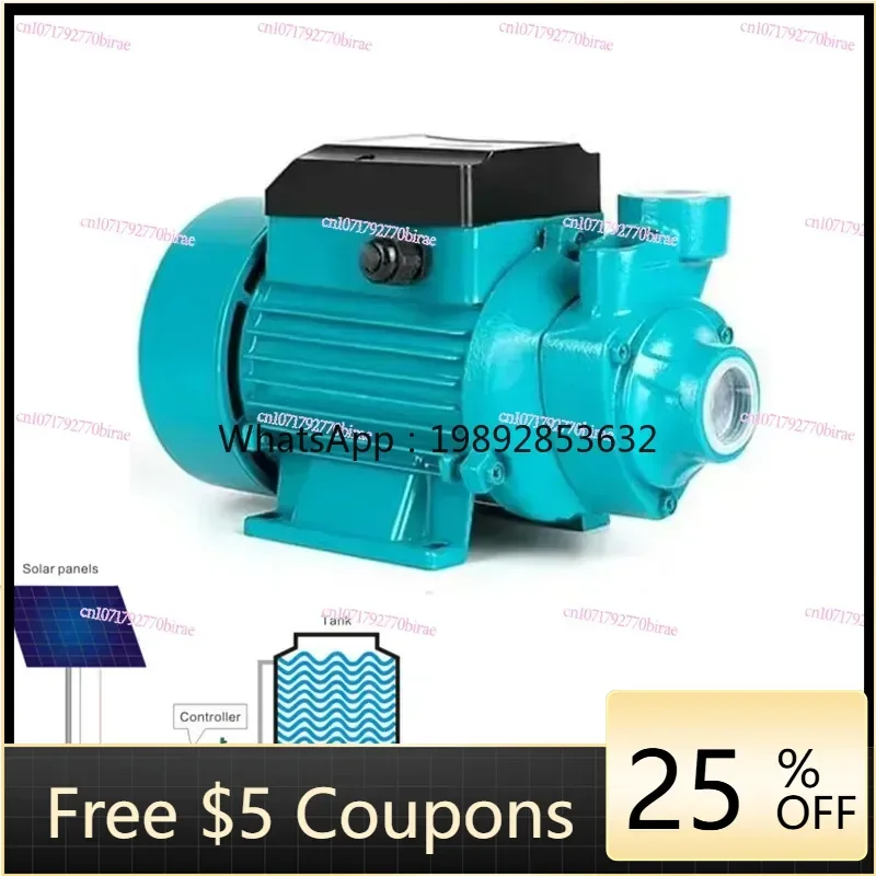 

Портативный погружной центробежный вихревой самовсасывающий насос постоянного тока 12В/24В/48В с высоким напором, работающий от солнечной батареи