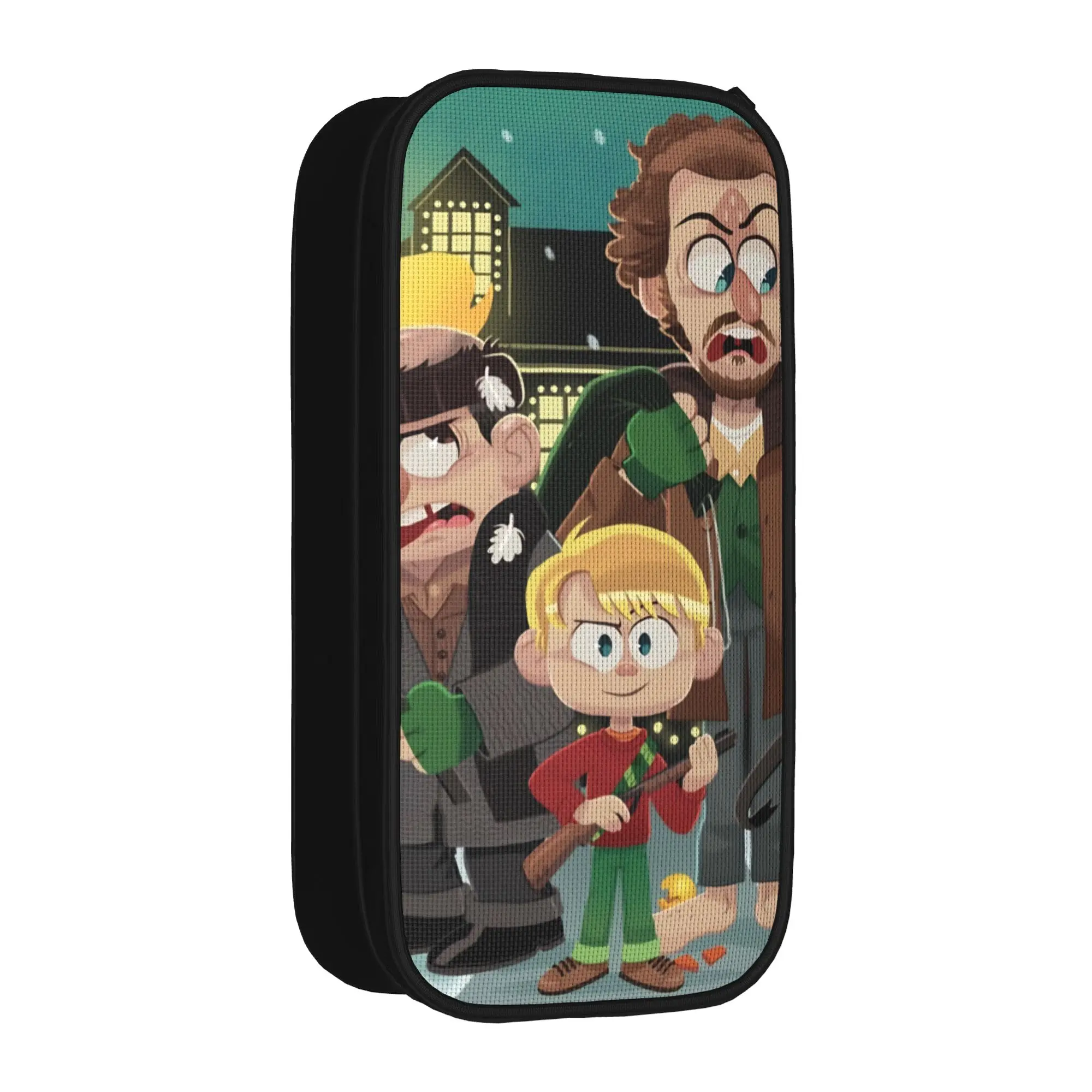 Home Alone Movie Kevin Comedy Pencil Cases Cute Cartoon Pencilcases Pen Student Large Storage Bag School Zipper Stationery