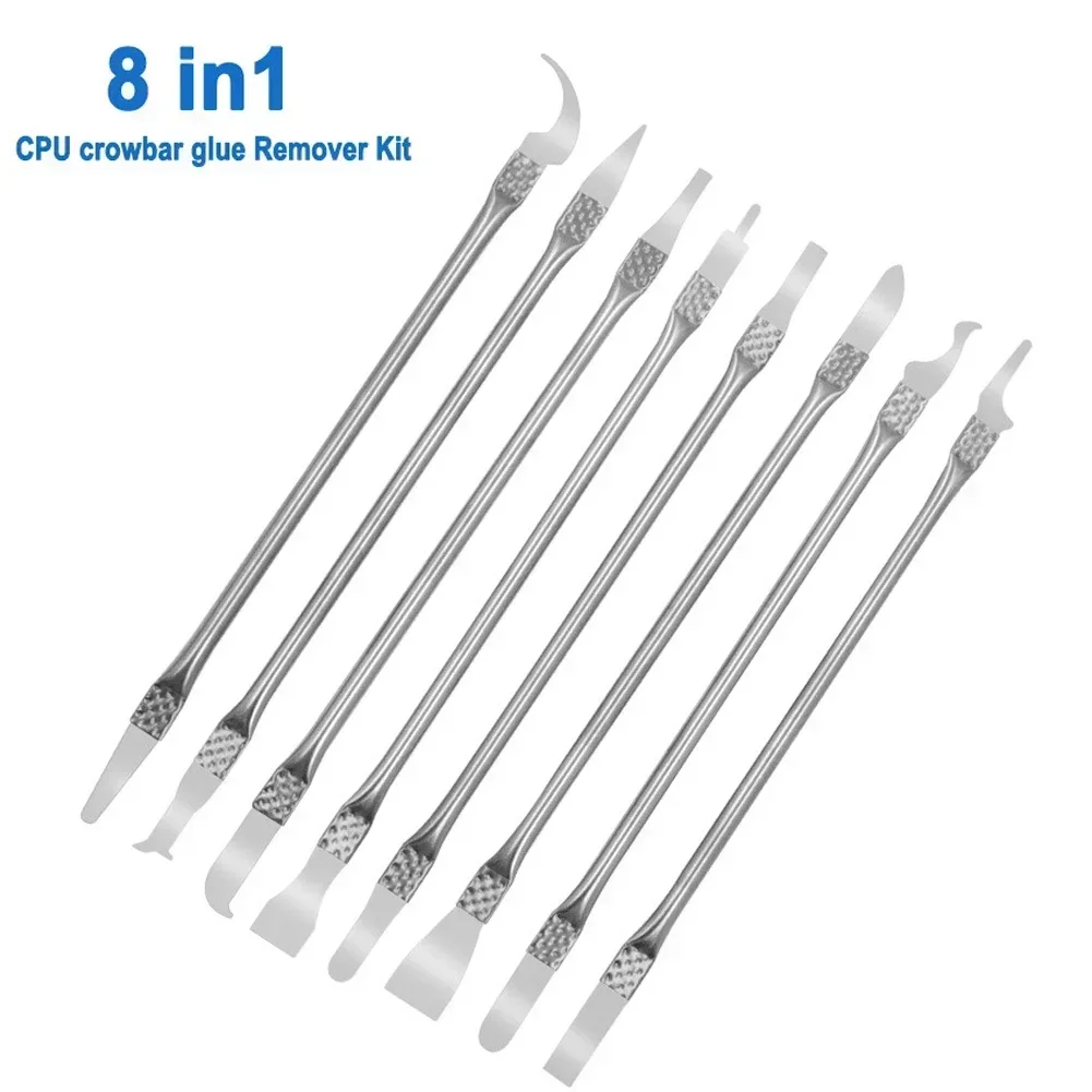 8 Pcs/Set Metal Disassembly Blades Phone Repair Tools Set Remover Hand Tools For Repairing Computer CPU IC Chip Repair Tools