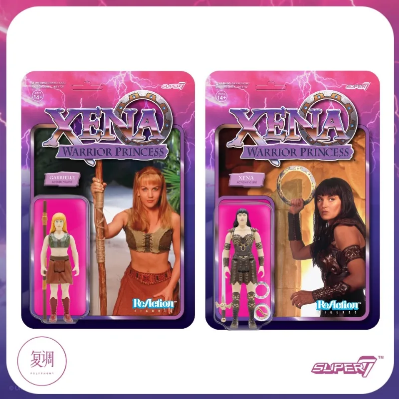 Super7 Xena Krieger Prinzessin Reaktion 3,75 Zoll Action figur Abenteuer Anime Spielzeug puppe Modell Weihnachts geschenk