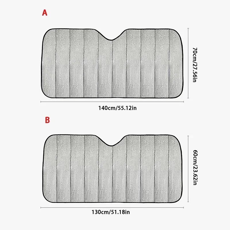 New Car Front Window Sunshade UV Protection Shade Sun Protector Windshield Visor Cover Auto Curtain Sunshade Accessories - view 6