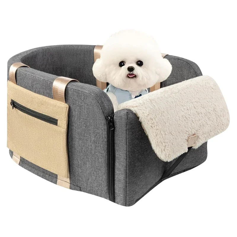 

Small cat and dog sponge car seat cushion portable pet bag removable and washable anti-splashing travel bed nest