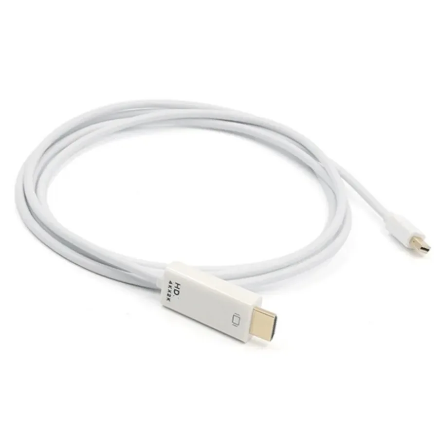 4K Mini DisplayPort إلى HDMI-متوافق 1.8M DP إلى HDTV محول كابل DP إلى HDMI محول لأجهزة الكمبيوتر المحمول العارض Mac