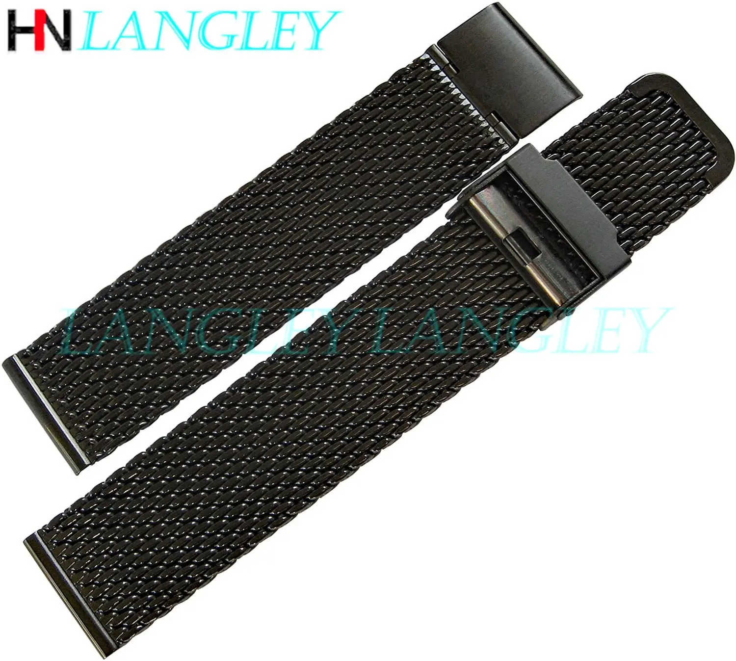 1.0mm Milanese Coarse mesh Stainless Steel Watch Band 3mm Thickness Heavy Wriststrap 18 20 22 24 mm Width Watch Bands with Tool