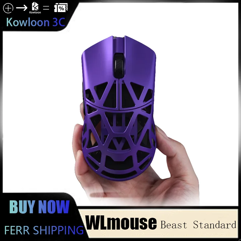 WLmouse Beast Standard Lightweight Magnesium Wireless Mouse E-sport Gaming Office Upgrade 8K Returns 39g Portable  Ergonomic