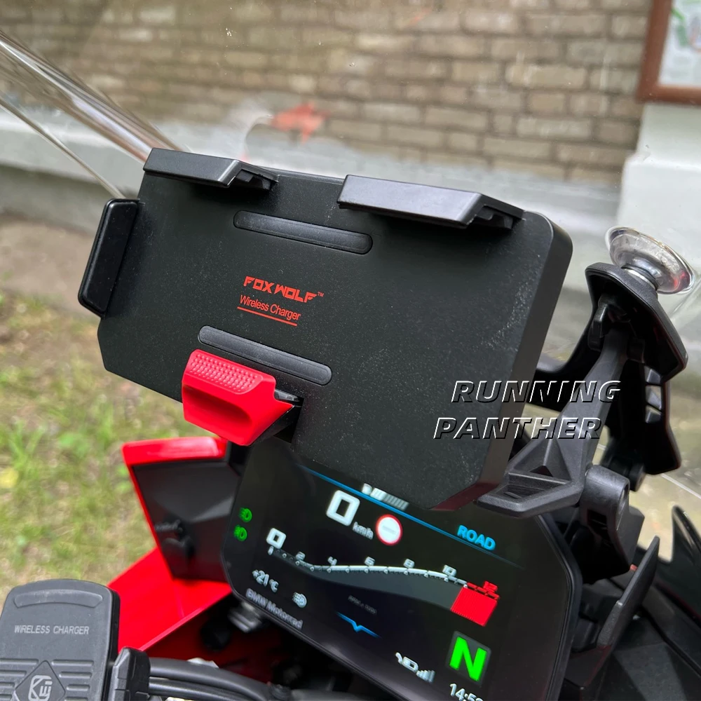 Mobile Phone Motorcycle Navigation Bracket Wireles Charging Support For R1200GS F800GS F700GS R1250GS CRF 1000L F85200GS ADV