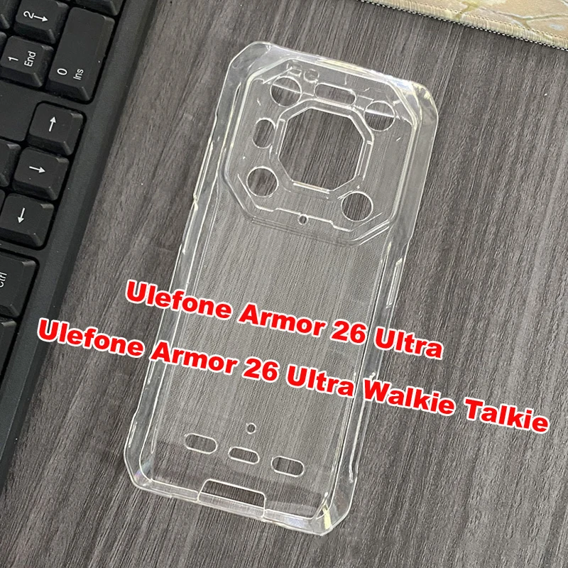 Transparent Phone Case For Ulefone Armor 26 Ultra Case Silicone TPU Cover For Fundas Ulefone Armor 26 Ultra Walkie Talkie Bumper