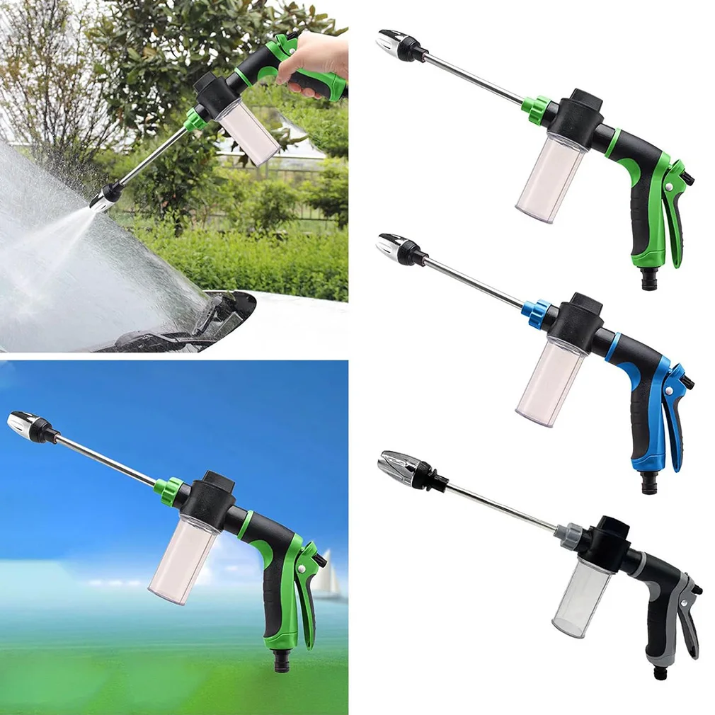 High-Pressure Car Wash Foam Gun With Pressure Spray Bottle, Adjustable Spray Nozzle for Car Cleaning, Watering Garden Shower