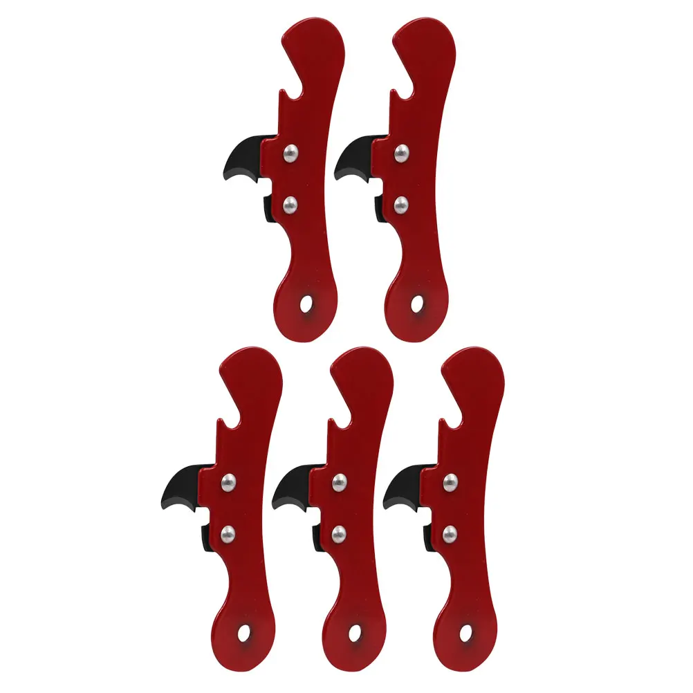 

5pcs Can Opener Bottle Cap Opener Sturdy Lid Openers for Camping Travel Kitchen Tool Household Bar Restaurant Use