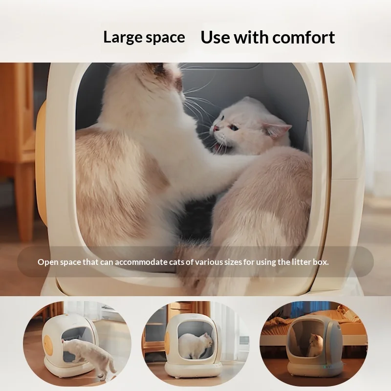 Caja de arena automática para gatos: control olores y app - imagen 4