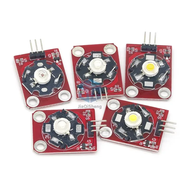 Modulo LED ad alta potenza 3W LED blu/verde/viola/rosso/bianco/giallo con telaio PCB per Arduino STM32 AVR