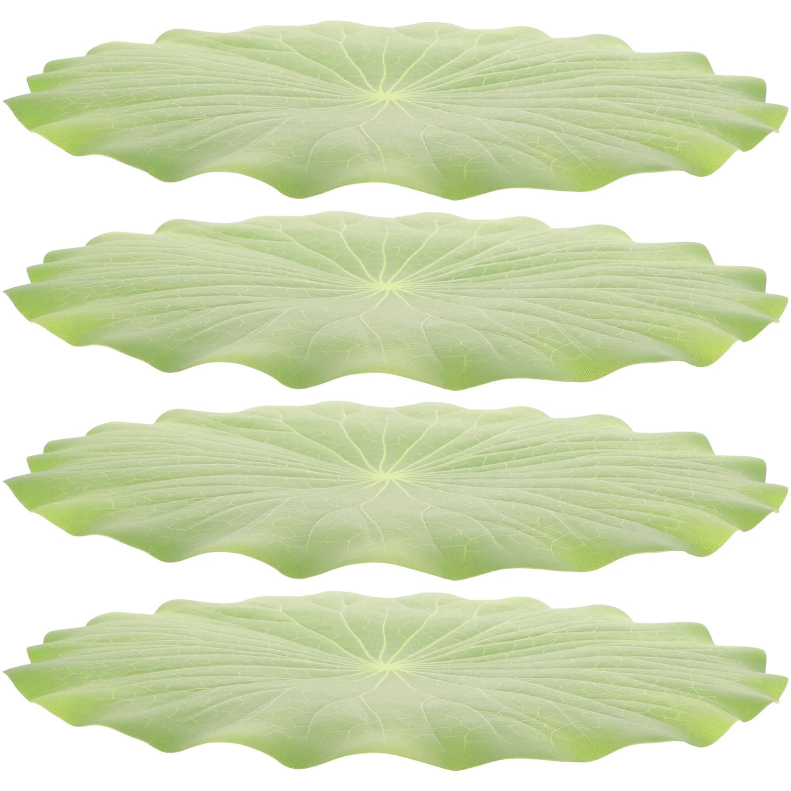 

4Pcs Fake Lotus Leaves Simulated Floating Decor Plastic Pond Aquarium Fish Tank Photography Props Pond Decor