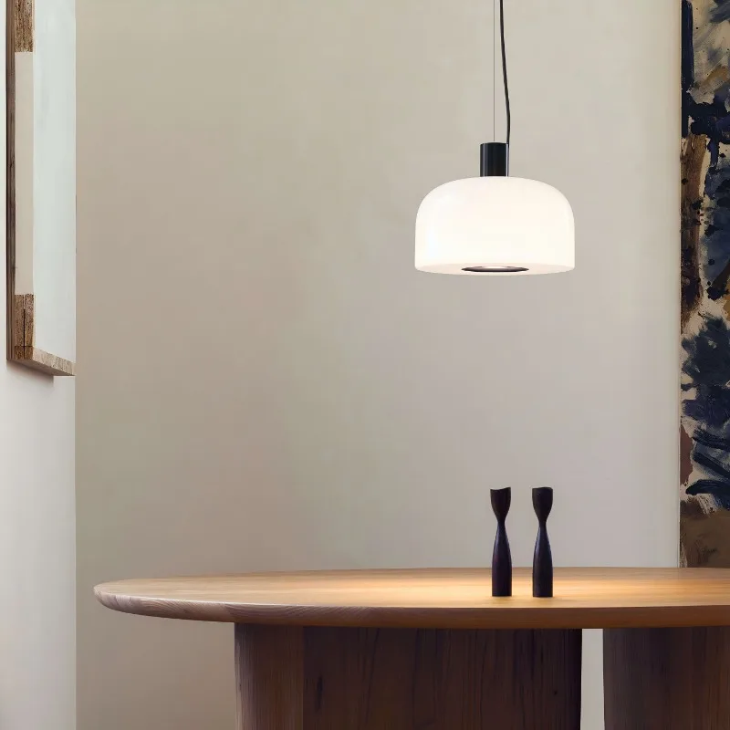 Contemporary Minimalists Pendant Lights Glass Lampshade Hanging Lamp Living Room Bedside Dining Room