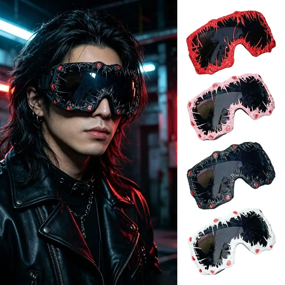 Handmade Epoxy Frame Large Frame Sunglasses Y2K Style Unisex Design Party Sunglasses Oversized Design Fashion Glasses