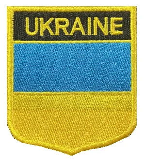 1PC Ukraine Flag Patches Embroidered Tactical Military Applique Hook and Loop Backing Patches for Jackets Clothes Bags Caps DIY