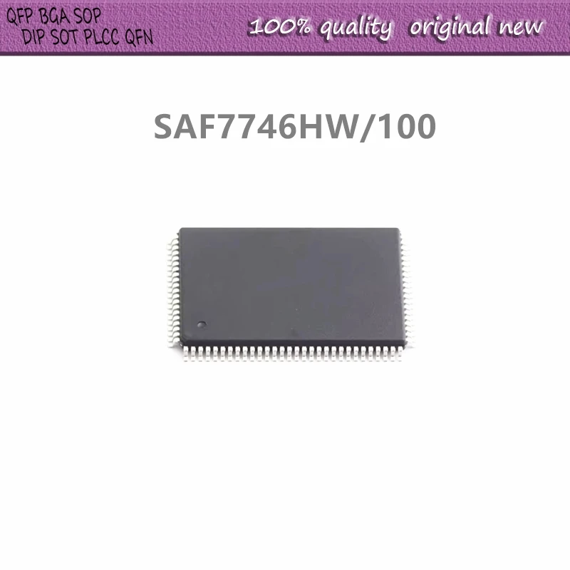 2Pcs/Lot  SAF7746HW/100 SAF7746HW TQFP100