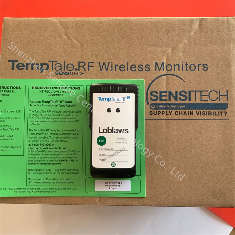 Nuevo Instrumento de grabación de temperatura de transporte reutilizable TempTale RF2 Original para farmacéuticos y alimentos