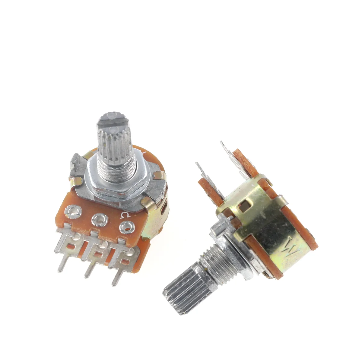 5PCS WH148 B1K B1M ohm 1K 1M 2K 5K 20K 50K 10K 6Pin 15mm Terminal Linear Taper Rotary potentiometer for Arduino