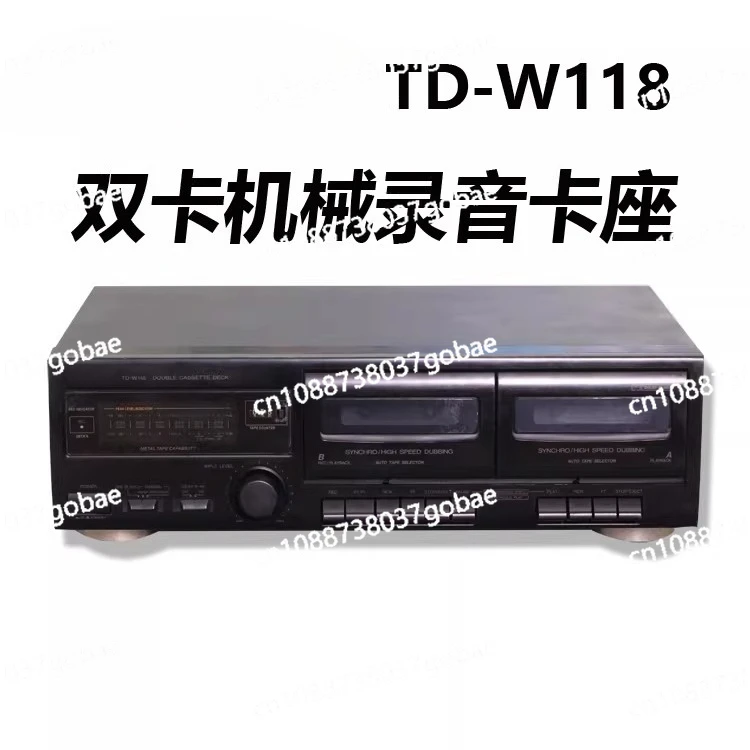 Dual Cassette Deck Recorder 2-Way Tape Deck Player with Auto Reverse Hi-Fi Stereo Sound Vintage Audio Equipment Not Brand New