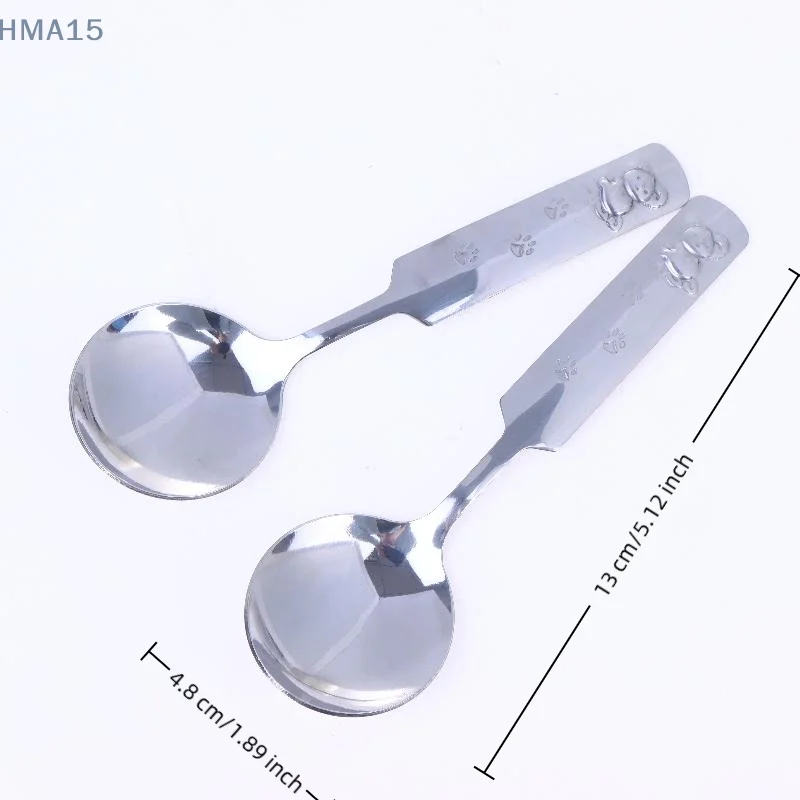 1/2PCS Stainless Steel Children's Cartoon Koala Spoon Watermelon Ice Cream Spoon Tea Spoon Dessert Spoon Tableware Set