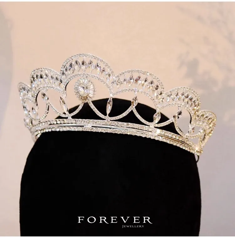 CC Crowns for Women Wedding Hair Accessories Bridal Headpiece Engagement Hairwear Luxury Pageant Diadems Headbands Tiaras FO044