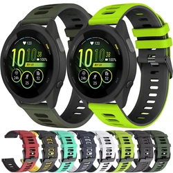 20mm 22mm Two-color Silicone Strap For Garmin Forerunner 265 165 55 965 955 255 570 970 Bracelet Wristband Garmin Venu 4/3 Belt