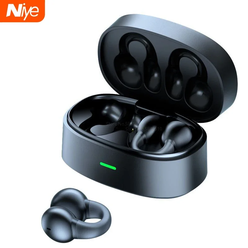 TWS 무선 이어폰 사운드 이어커프 블루투스 5.3 헤드폰, 하이파이 스테레오 스포츠 방수 이어훅, 마이크 포함, 신제품