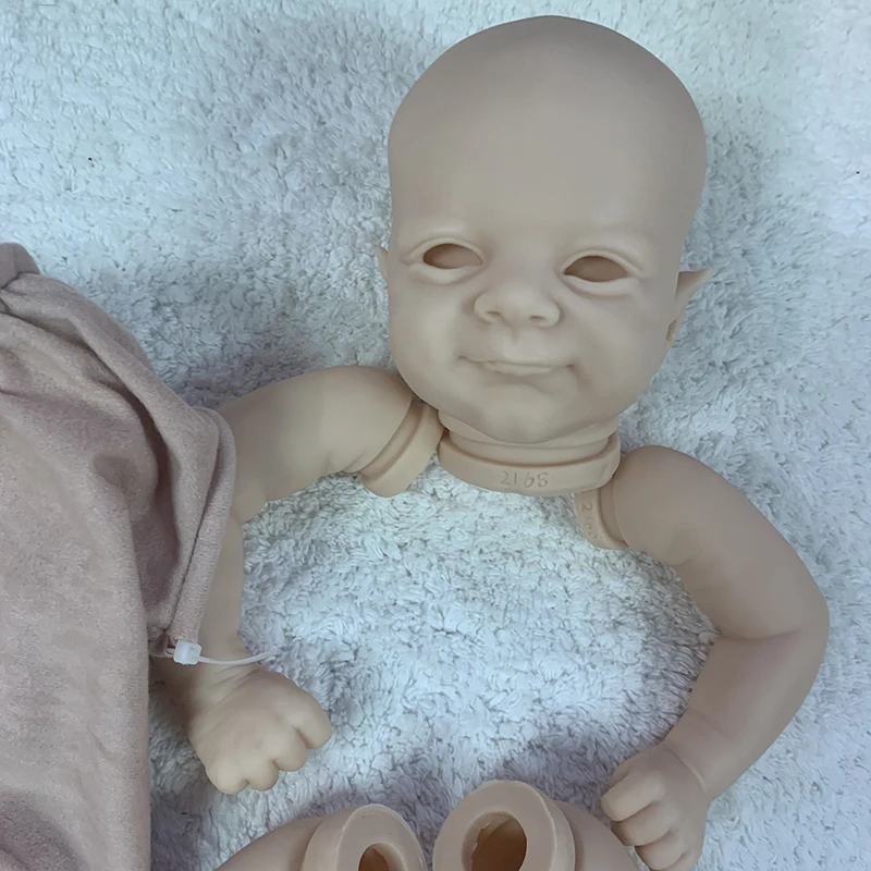 17inch Reborn Puppe Kit Woodland Fee Elf Flynn Weichen Touch Unpainted Puppe Teile mit körper und augen Bebe Reborn versorgung