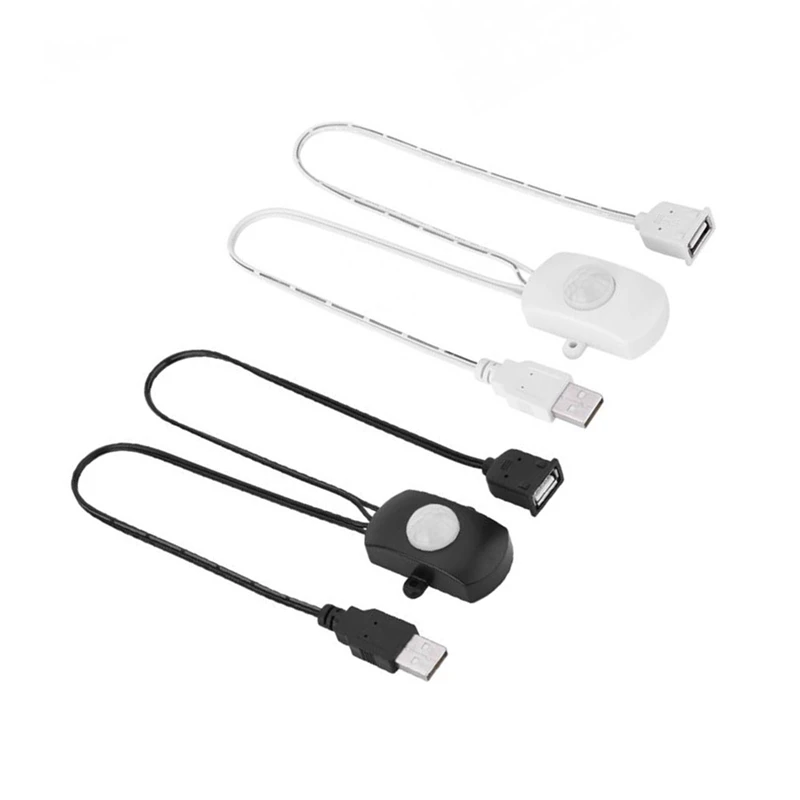 5 Pcs Sensor Switch DC 5V/12V/24V USB PIR For LED Light Strip Intelligent Body Motion Sensor Black