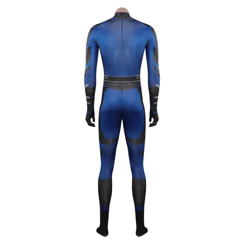 Reed Richards Costume Cosplay Tuta Strana Fantastico Cos Fouring Mister Tuta Vestito Carnevale di Halloween per Uomini Adulti Ragazzo