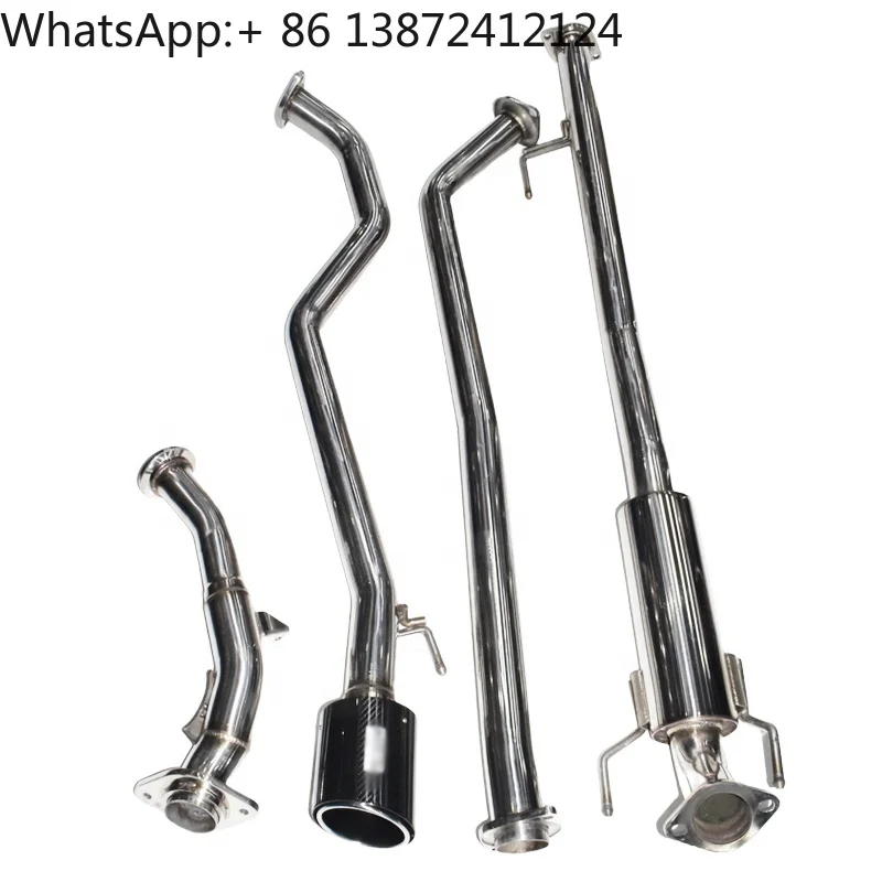 

Cat Back Exhaust System for HKS Toyota Hilux Revo Single Carbon Fiber Tail Tip Muffler Exhaust Pipe Performance Exhaust System