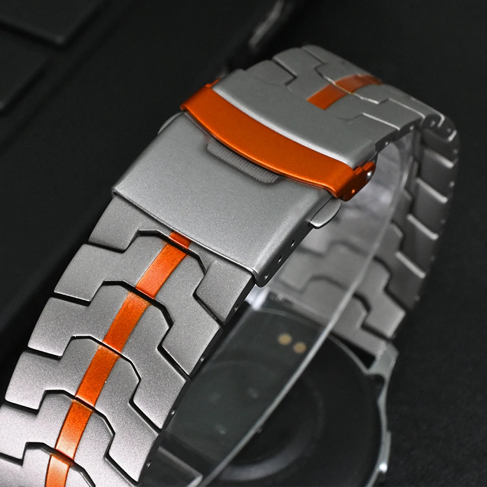 Cinturino universale 20/22mm per Samsung Galaxy 7/6/5/4 44mm 40mm cinturino da uomo in acciaio inossidabile per Huawei GT5 Pro 46mm GT4 5 CORREA