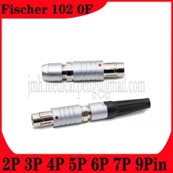 Compatibile Fischer 102 0F M9 2 3 4 5 7 9 Pin impermeabile Push-pull autobloccante libero mezza luna maschio femmina connettore rotondo