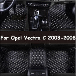 Car Floor Mats For Opel Vectra C 2003 2005 2006 2007 2008 Auto Interior Accessories 100% Fit Leather Carpets Rugs Foot Pads