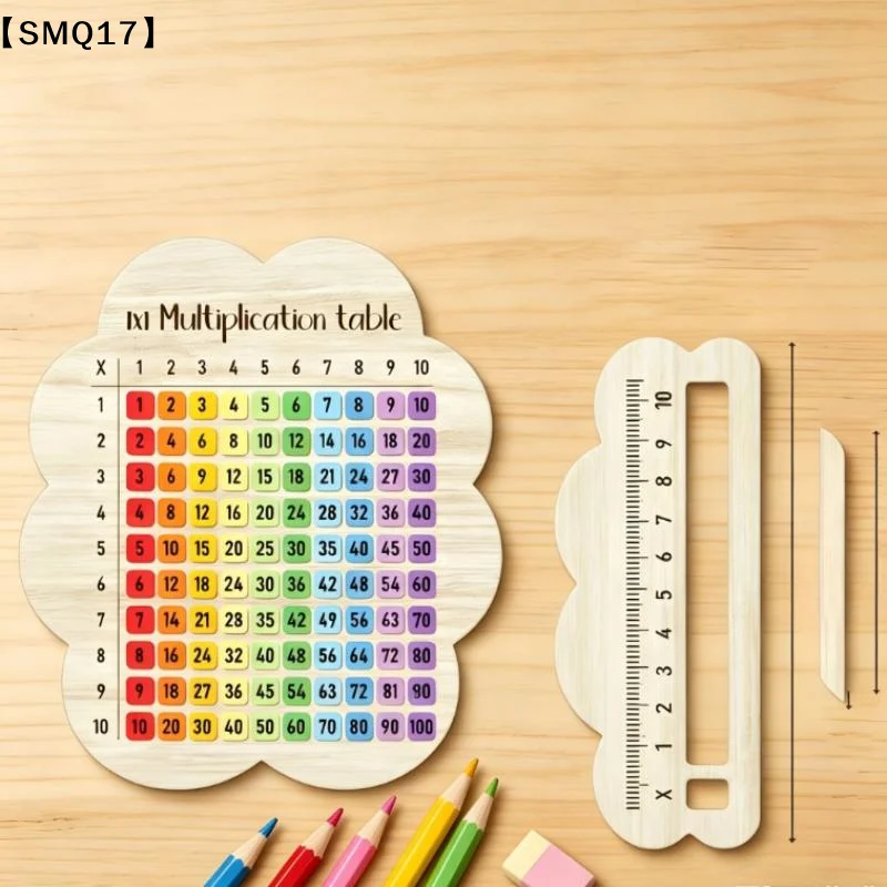 Colorful Multiplication Wooden Boards Suitable For Math Classes Gifts Kid Math Enlightenment Puzzle Teaching Aids Toys【SMQ】