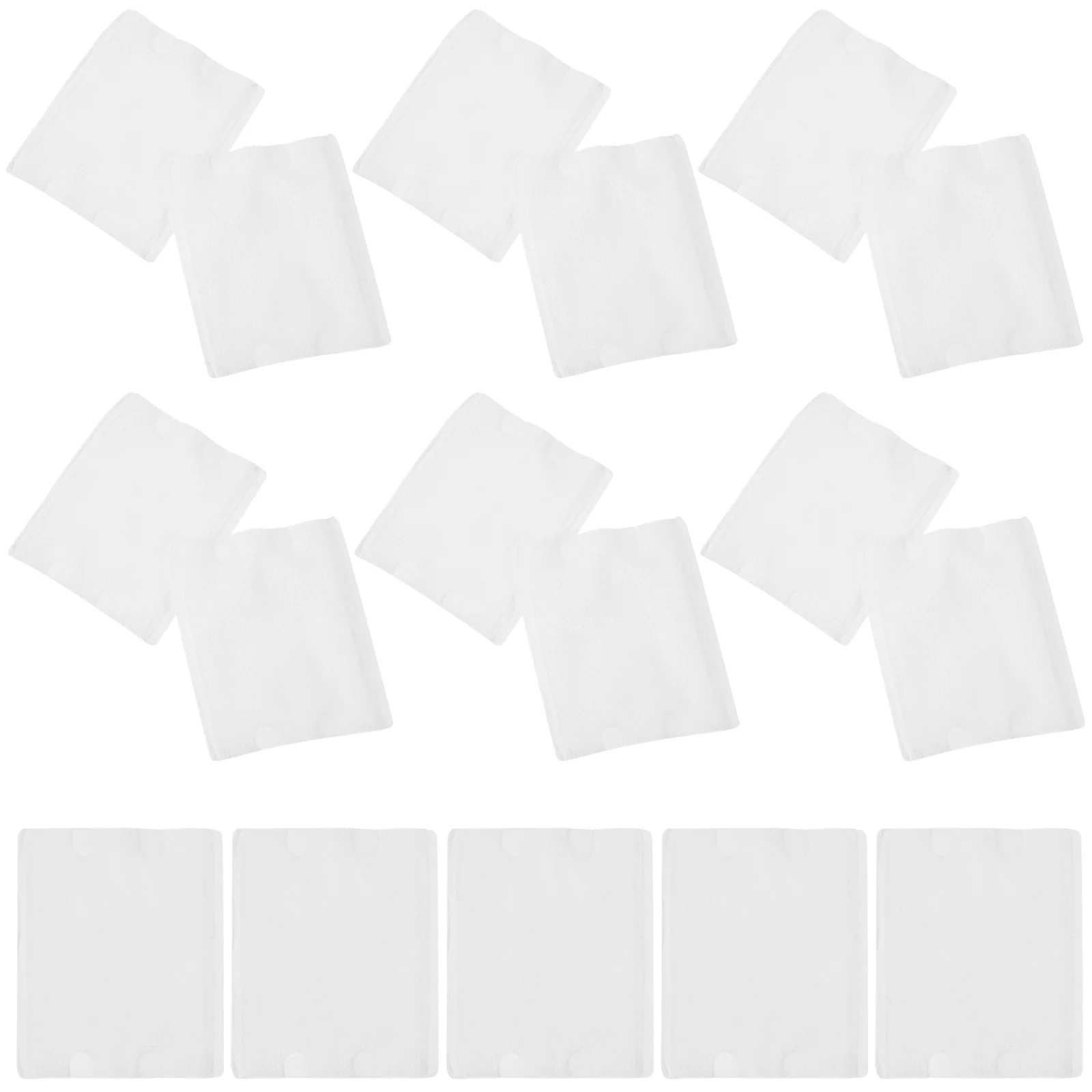 100 قطعة من وسادات القطن لإزالة المكياج، وسادات متينة خالية من الوبر لتنظيف الوجه، مقاس سفر أبيض، وسادة وجه قطنية للمكياج