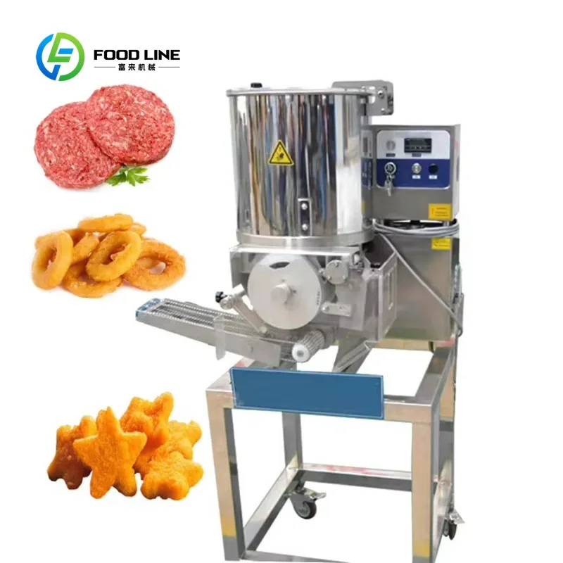 Hot Selling Hamburger Burger Meat Patty Chicken Nugget Forming Machine Meat Pie Make Machine Automatic