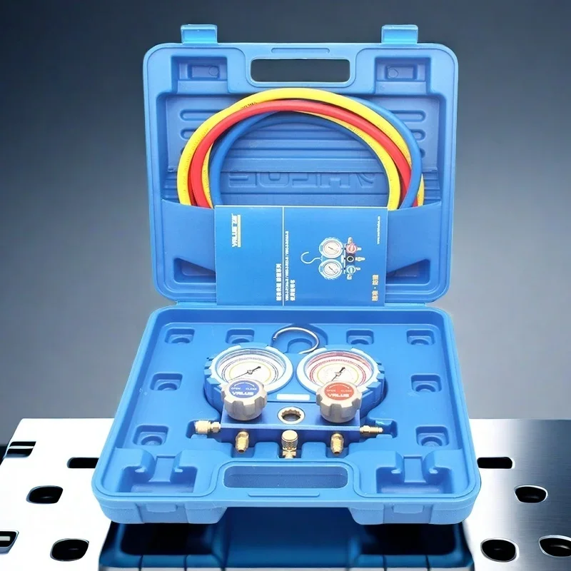 VMG-2-R22-B ensemble repas une climatisation Plus Table de fluorure R410AR22R134 Table de réfrigérant/climatisation de voiture Plus fluorure