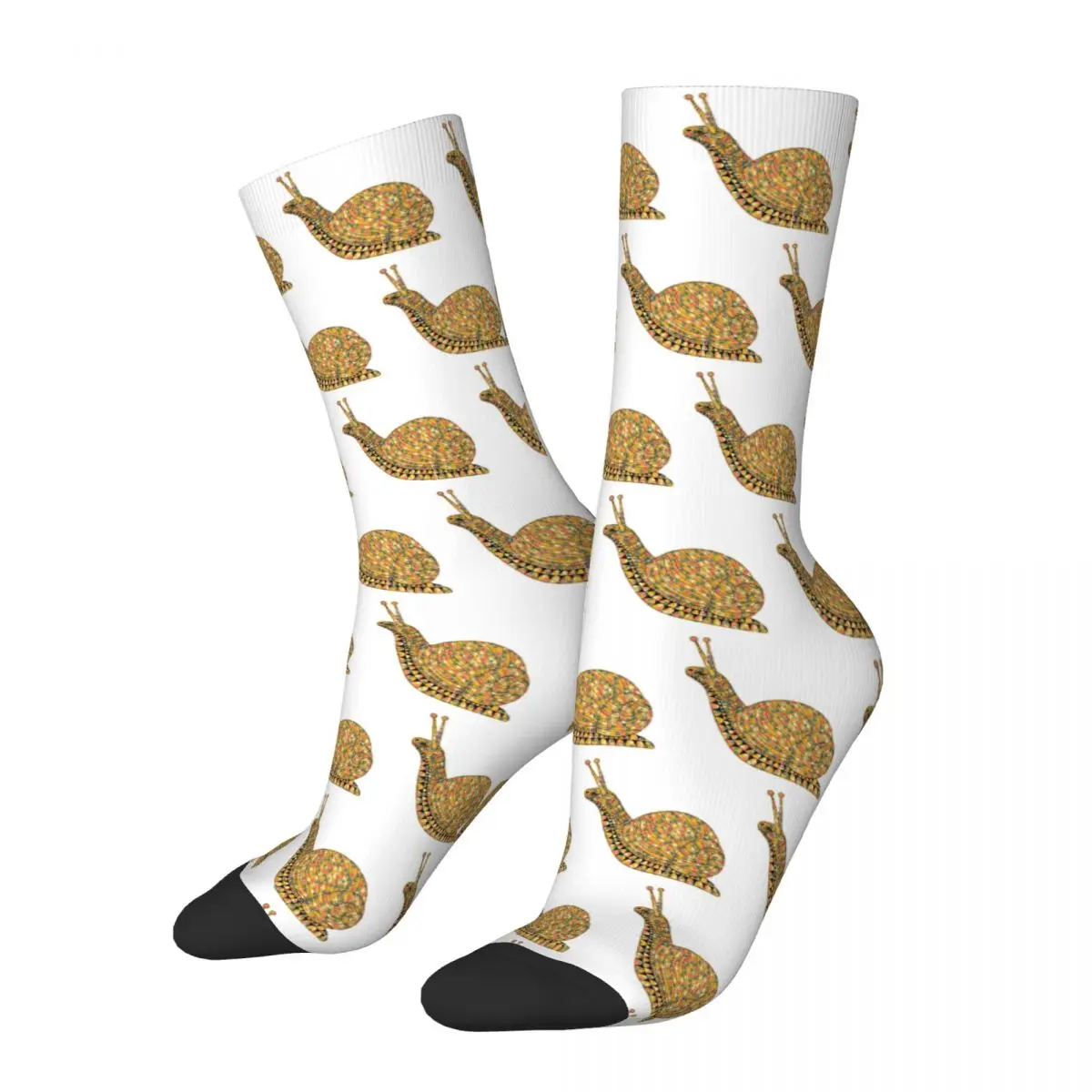 Snail - Snail Geometric Socks Harajuku Sweat Absorbing Stockings All Season Long Socks Accessories for Man's Woman's Gifts