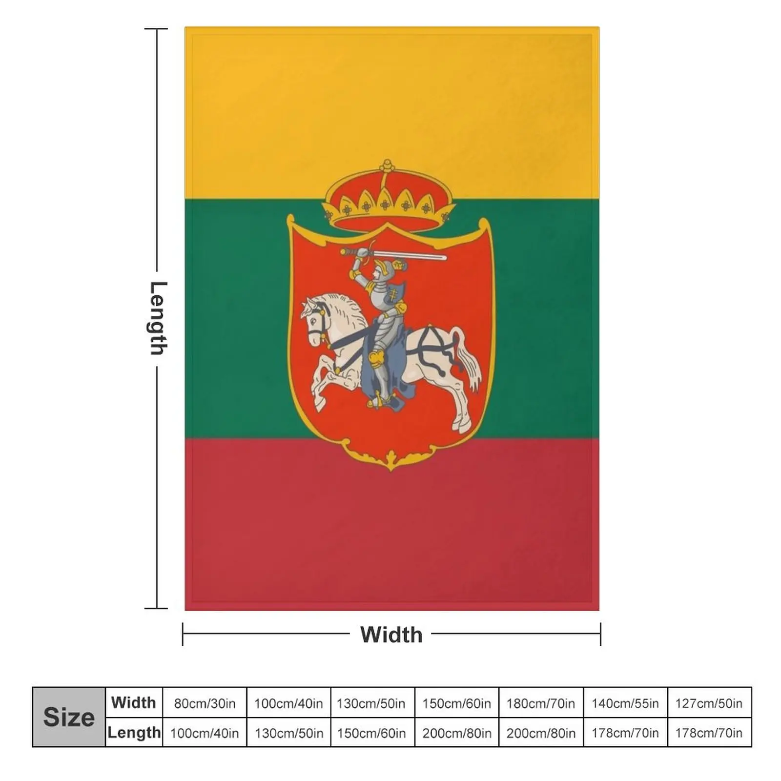 Coat of arms of the Grand Duchy of Lithuania Throw Blanket Vintage valentine gift ideas Blankets Sofas Decoration Blankets