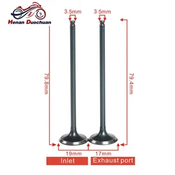 3.75mm Inlet Outlet Input Output Intake Valve Exhaust Valve Stem For Honda CBR250 MC17 MC19 MC22 CB250 Jade Hornet CBR CB 250