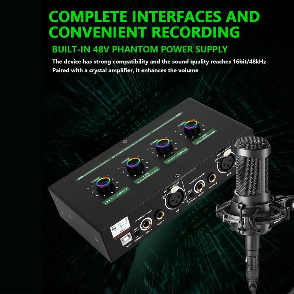 

Мини-усилитель для наушников, 2-канальный стереоусилитель звука с адаптером питания, усилитель для наушников Regular M