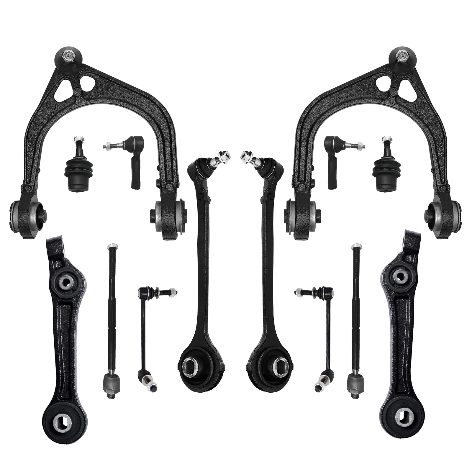TOPICKSAP 14Pcs Front Upper Lower Control Arm for Chrysler 300 Dodge Charger Challenger Magnum RWD 2005-2010