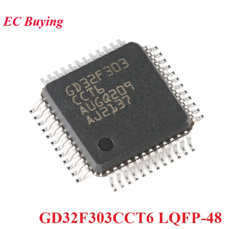 5Pcs/1pc GD32F303CCT6 GD32 GD32F GD32F303 32F303CCT6 LQFP-48 ARM Cortex-M4 32-bit Microcontroller MCU IC Controller Chip