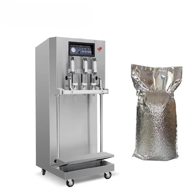 Big Bag External Vacuum Sealing Machine  Vacuum Packing Machine Vertical Plastic Bag Sealer
