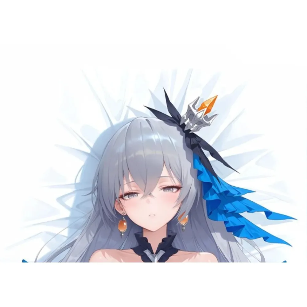Bronya Anime Dakimakura Pillowcase Soft Peach Skin Long Body Pillow Cover