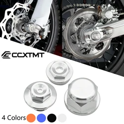 Tornillo de bloqueo de rueda delantera CNC para motocicleta, ajustador de cadena trasera, Perno de bloque de eje para KTM SX SXF XC XCF XCW EXC EXCF SMR 85-530cc, piezas