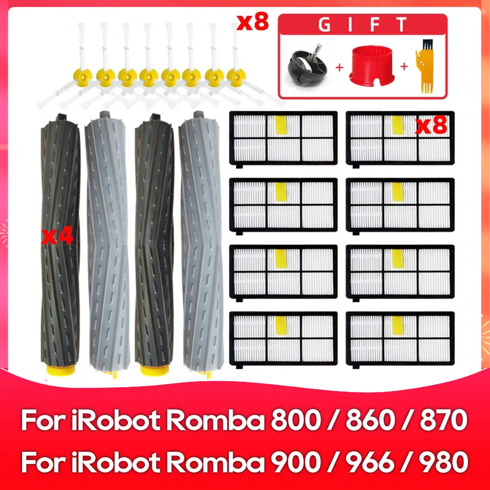 Подходит для iRobot Roomba 800 900 серии 860 870 880 890 966 980 основная боковая щетка Hepa фильтр аксессуары